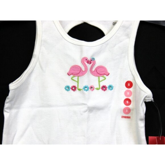 2008 Gymboree Palm Springs T-shirt sz 5 Tank Top Flamingo Florida Vacation Beach - Picture 2 of 5
